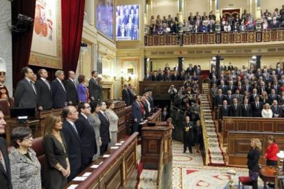 Acto de apertura de la nueva legislatura en el Congreso de los Diputados, que han presidido este martes los Reyes. Foto: CHEMA MOYA | EFE