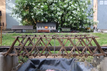 Recreación a escala G del ferrocarril minero Ponferrada-Villablino. DANIEL PÉREZ LANUZA