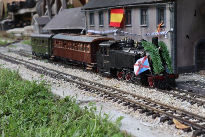 Recreación a escala G del ferrocarril minero Ponferrada-Villablino. DANIEL PÉREZ LANUZA