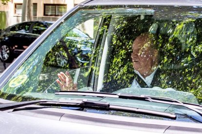 El rey Juan Carlos I, durante su última visita a España. ISMAEL HERRERO