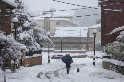 Nieve en Sabero. FERNANDO OTERO