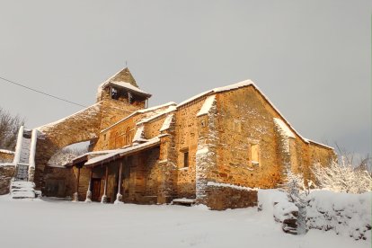 Santa Coloma de Somoza, cubierto tras el paso de Fien. DL