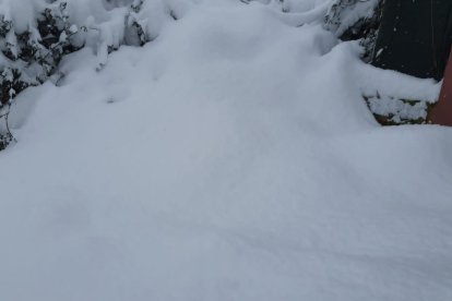 Santa Coloma de Somoza, cubierto tras el paso de Fien. DL