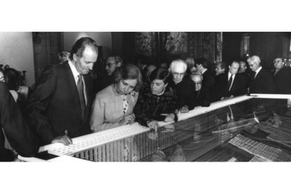 Don Juan Carlos y doña Sofía, en las Edades del Hombre en 1992. Norberto