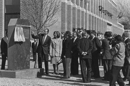 Los reyes inauguran la Universidad de León en marzo de 1994. Norberto