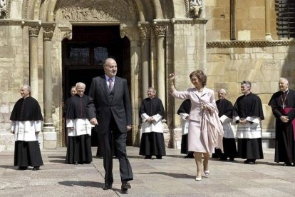Los reyes visitan San Isidoro en 2010. Nacho Gallego