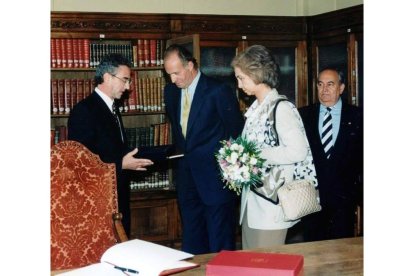 Visita al instituto Padre Isla en 1996. César