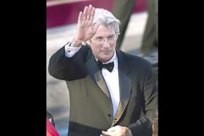 Richard Gere, nominado por su papel en la película Chicago, no logró finalmente la estatuilla.
