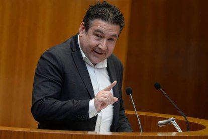 Luis Mariano Santos, durante su intervención. NACHO GALLEGO