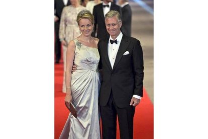 Los príncipes de Bélgica, Felipe y Matilde. KOEN VAN WEEL | EFE