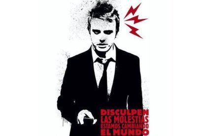 Una pancarta sobre el movimiento social que acaparó la atención del mundo.