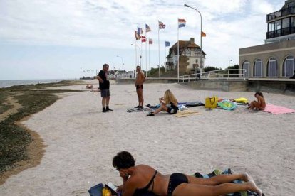 La playa de Juno, en la actualidad.