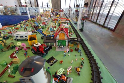Detalle del belén de playmobil de Roberto Oviedo. ANA F. BARREDO