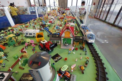 Detalle del belén de playmobil de Roberto Oviedo. ANA F. BARREDO