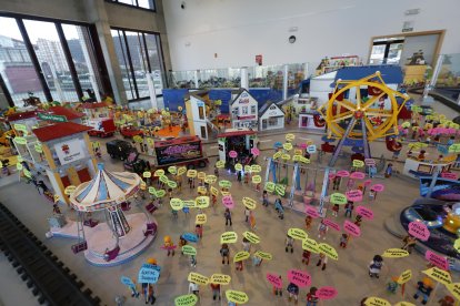Detalle del belén de playmobil de Roberto Oviedo. ANA F. BARREDO