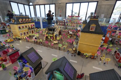 Detalle del belén de playmobil de Roberto Oviedo. ANA F. BARREDO