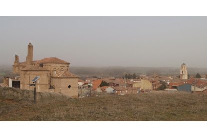 Sahagun bajo los efectos del temporal. ACACIO DÍAZ
