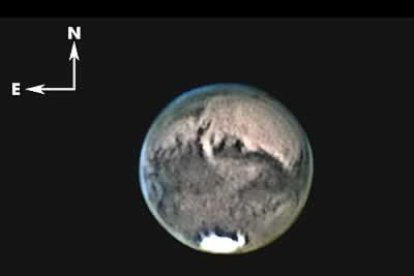Esta imagen fue tomada a las 01.31 del día 24 desde el Telescopio Mons de 50 centímetros del Observatorio del Teide de Tenerife.