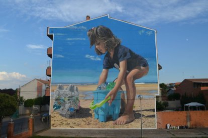 Uno de los murales de La Bañeza. STREET ART CITIES