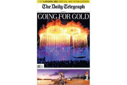 Portada de 'The Daily Telegraph' dedicada a los Juegos Olímpicos de Londres.