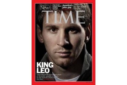 Leo Messi, en la portada de 'Time'.