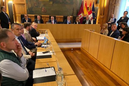 Pleno de constitución de la Diputación de León. RAMIRO