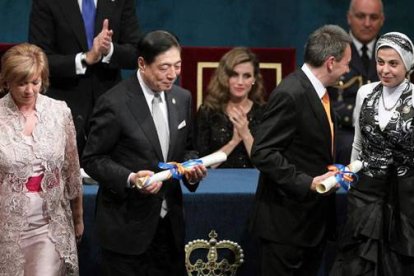 Los premiados de la Cruz Roja y la Media Luna Roja. J.C.