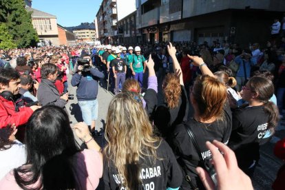 Mineros durante la III Marcha Minera. NOBERTO.