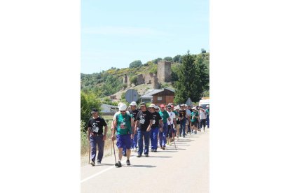 Mineros durante la III Marcha Minera. NOBERTO.