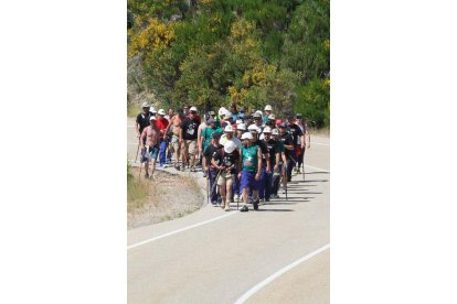 Mineros durante la III Marcha Minera. NOBERTO.
