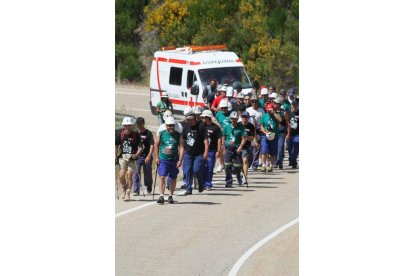 Mineros durante la III Marcha Minera. NOBERTO.