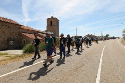 Mineros durante la III Marcha Minera. NOBERTO.