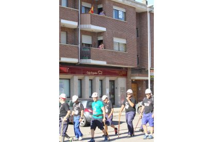 Mineros durante la III Marcha Minera.  NOBERTO