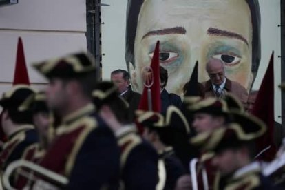 Agrupación musical de Santa Marta y Sagrada Cena, durante el Rosario de la Pasión.