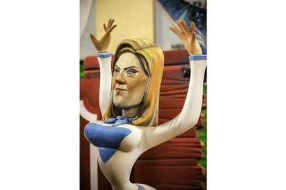 'Ninot' de la ministra de Sanidad Ana Mato. MIGUEL LORENZO