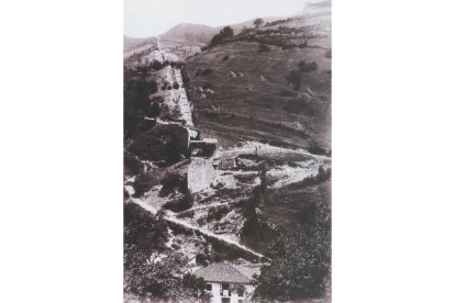 Primeras vías en Pajares. SAUVANAUD / BIBLIOTECA NACIONAL / MAQUETREN