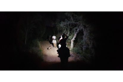 ruta caballo de noche Médulas salas de la ribera. foto mfl 1