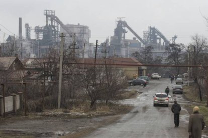 Imagen de las afueras de Kiev ante el avance de las tropas rusas. EFE
