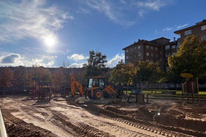 Obras en el barrio de La Palomera. AYUNTAMIENTO DE LEÓN