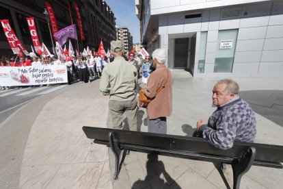 Manifestación del 1 de mayo en Ponferrada. L. DE LA MATA