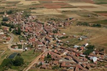 Vista panorámica de la localidad de Valdevimbre.