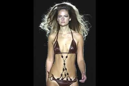 La coleción 'Café o té' fue la apuesta de <b>Hanibbal Laguna</b>. Piel y texturas livianas son las que ha preferido para sus modelos.