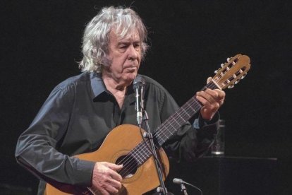 Paco Ibáñez, en el Palau de la Musica. EFE