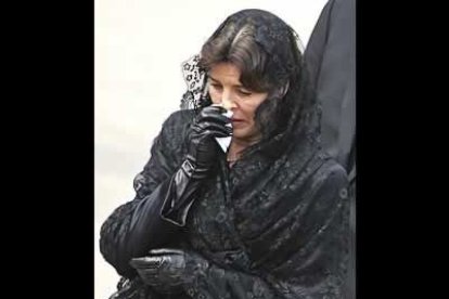 ...las princesas Carolina y Estefanía y Andrea Casiraghi, hijo mayor de Carolina.