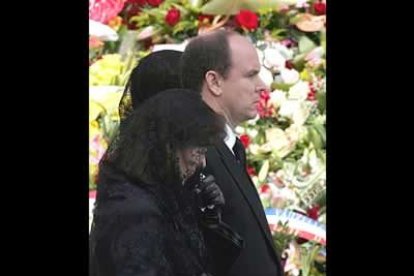 Los hijos del difunto se mostraron especialmente afectados.