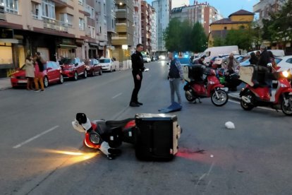 Estado en el que quedó la motocicleta. DL