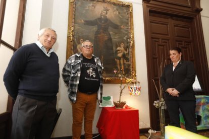 Inauguración de la exposición de Cáritas. FERNANDO OTERO