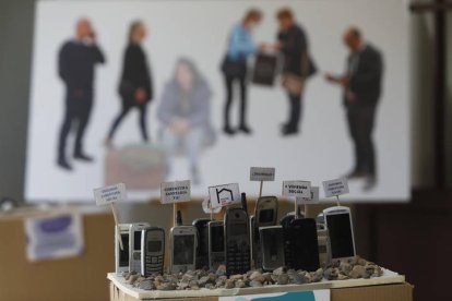 La composición realizada para la exposición de León. FERNANDO OTERO