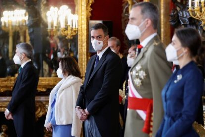 El rey de España Felipe VI pronuncia un discurso durante la tradicional ceremonia de la Pascua Militar. MARISCAL