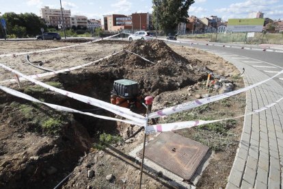Sistema que proporcionará agua a toda la glorieta. RAMIRO